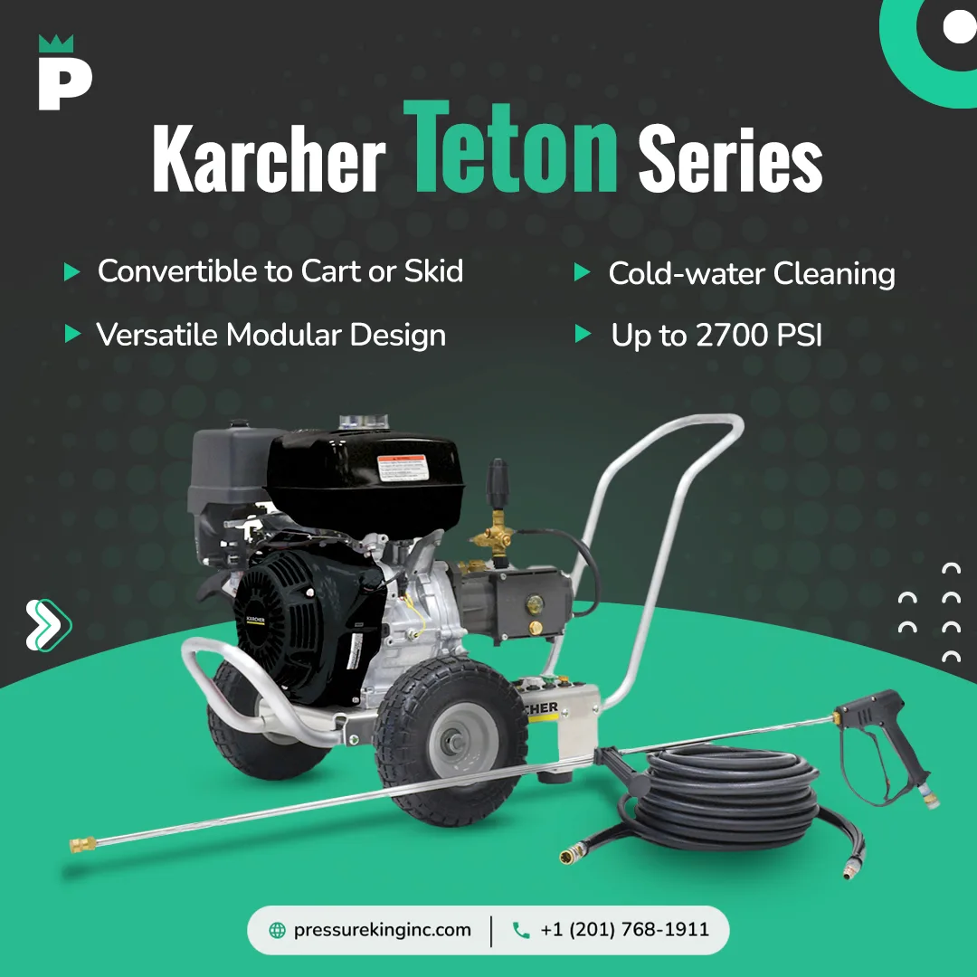 Teton Series Gas Cold Pressure Washer by karcher brand that provide best pressure washers for commercial and industrial uses