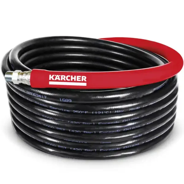 100 feet long 6000 PSI pressure washer hose for heavy-duty cleaning tasks
