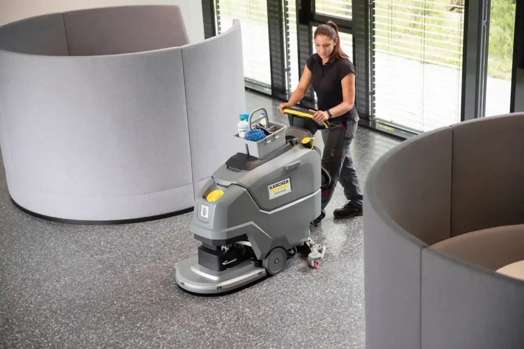 Professional Kärcher floor scrubber equipment for commercial use