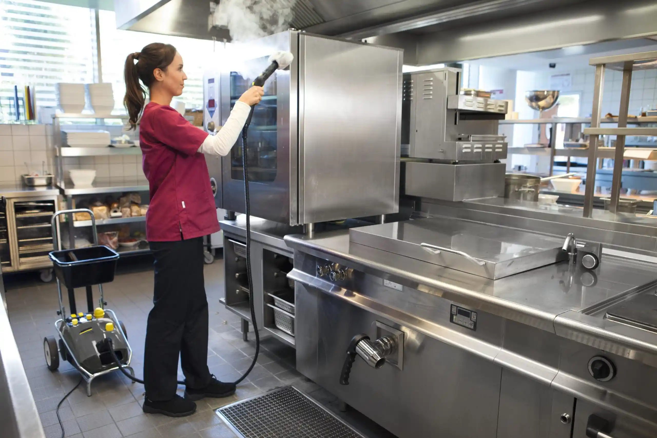 Restaurant Sanitation with Hot Water Pressure Washers