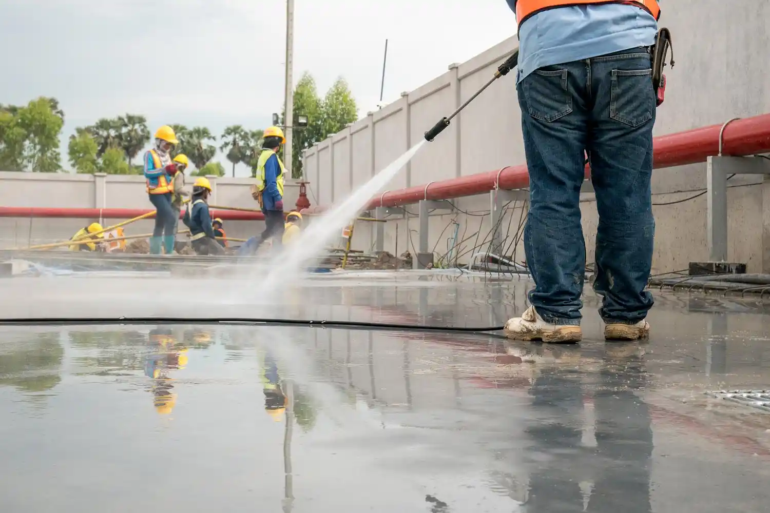 construction site pressure washer
