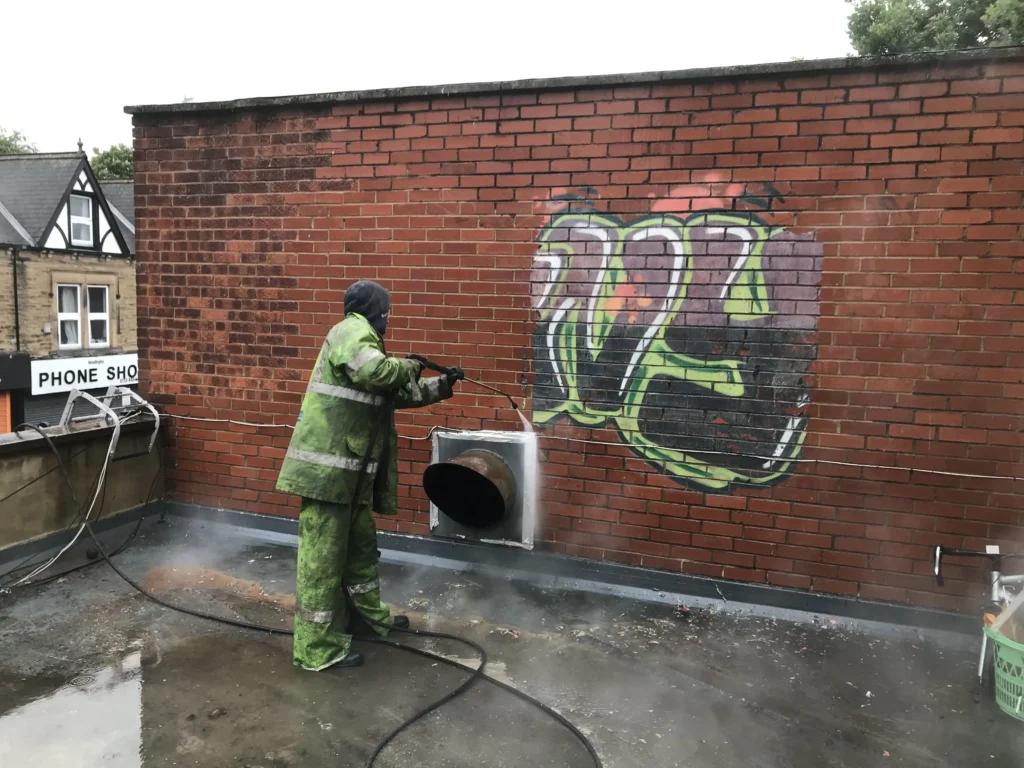 pressure washer graffiti removal