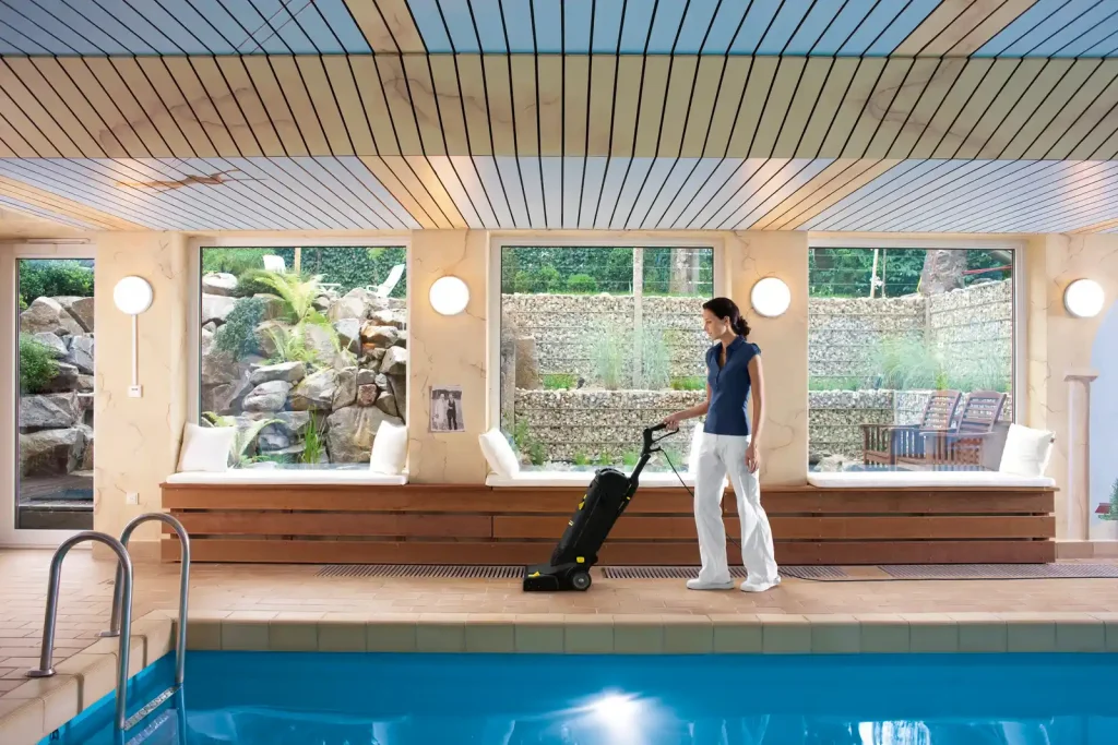 commercial cleaning equipments for Hotels and Hospitality Industries Pool Decks, Patios, and Outdoor Amenities
