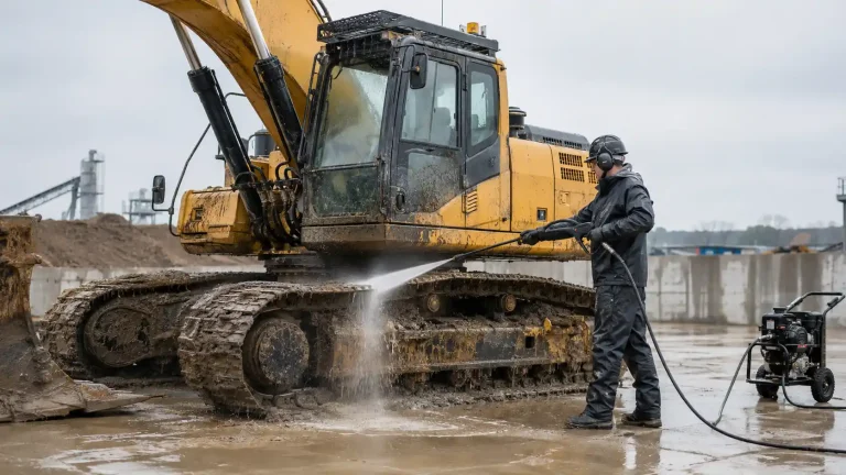 Choosing the Right PSI and GPM for Heavy-Duty Construction Equipment Cleaning