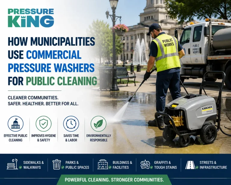 How Municipalities Use Commercial Pressure Washers for Public Cleaning