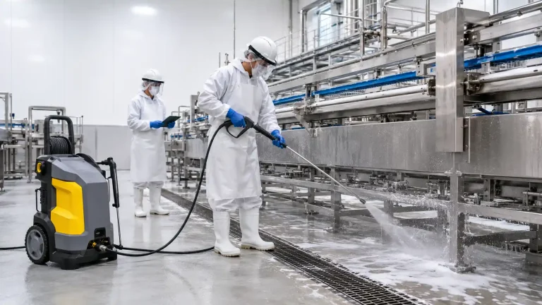 How to Sanitize Food Processing Facilities with Commercial Pressure Washers