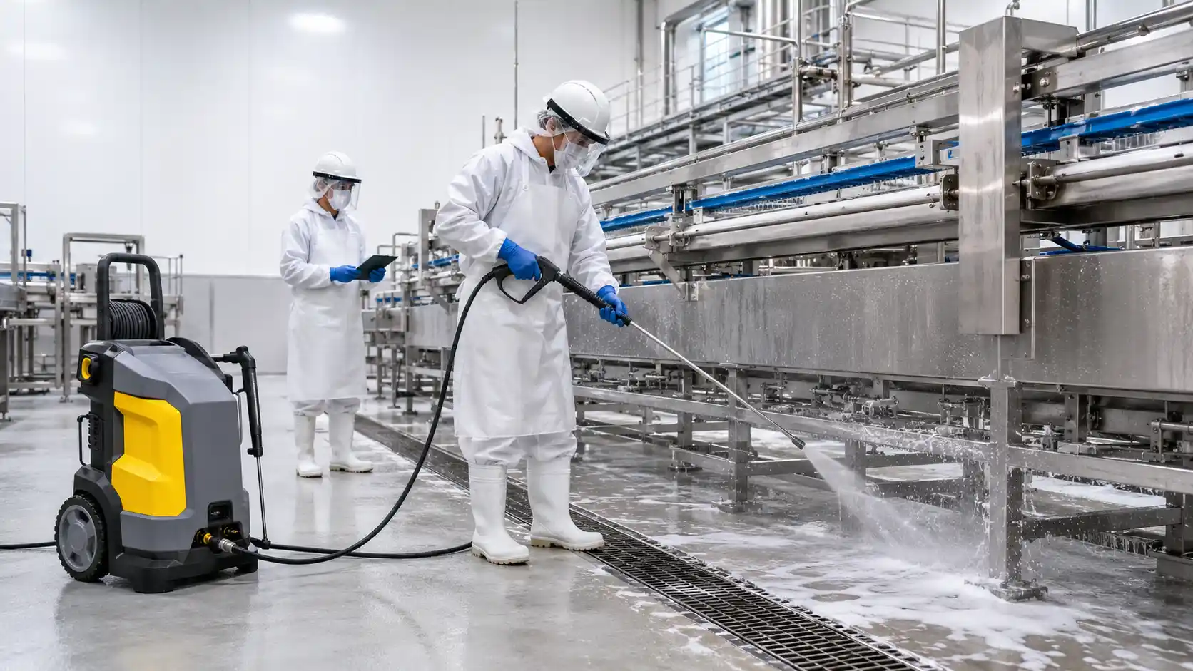 How to Sanitize Food Processing Facilities with Commercial Pressure Washers