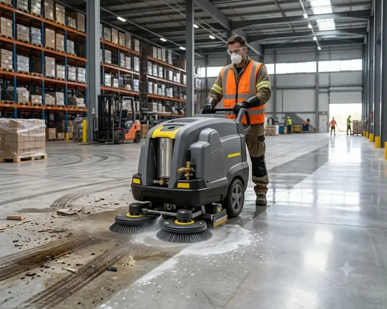 Surface Cleaning Concrete Floors in Industrial Warehouses: Step-by-Step Guide