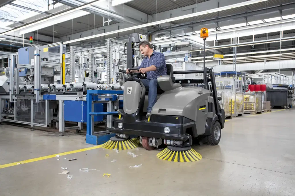 Walk-Behind Industrial Sweepers for Manufacturing Plants