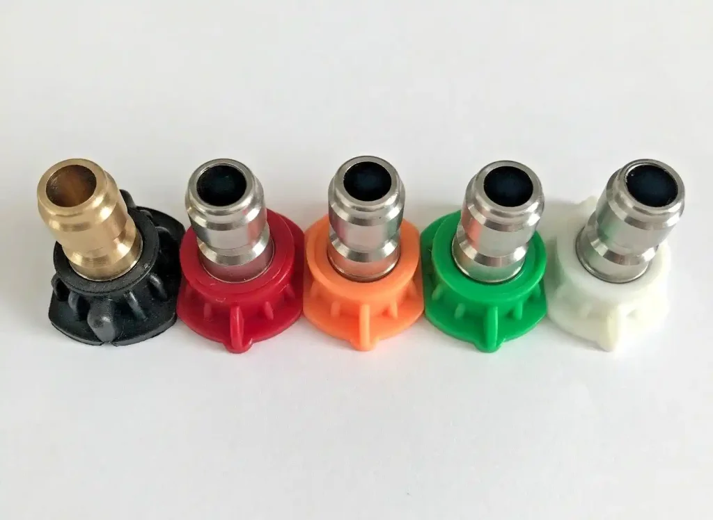 pressure washer nozzle color chart