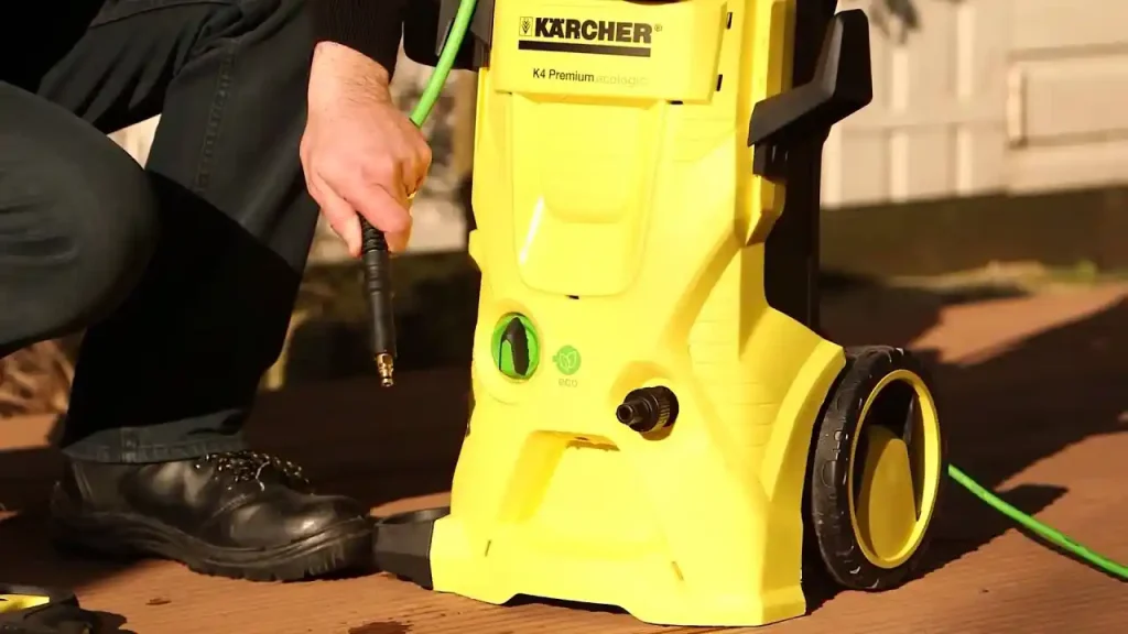 explained pressure washer to attach to hose